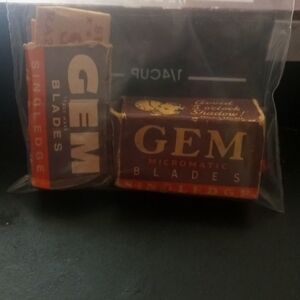 Gem Blades Single Edge Razor Blades 1930-50s set of #2 boxes